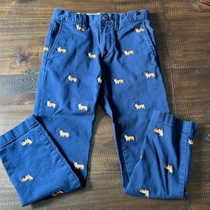 Crewcuts embroidered boys chino pants